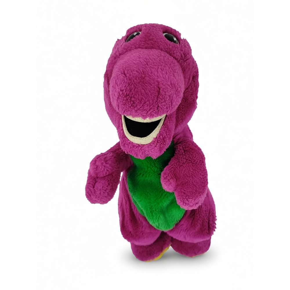 Vintage 1992 Golden Bear Barney Dinosaur Plush Stuffed Animal 12 Lyons Group Toy